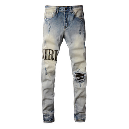 Amr Camo Logo Jeans