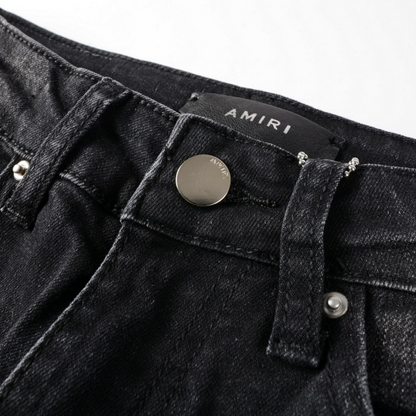 Amr Bandana Black Patch Jeans