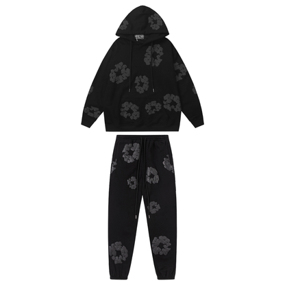 Denim Trs Full Black Tracksuit