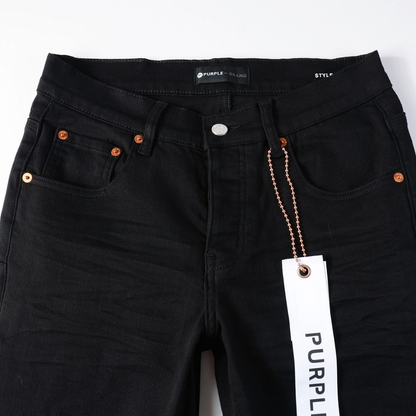 Purple Full Black Jeans