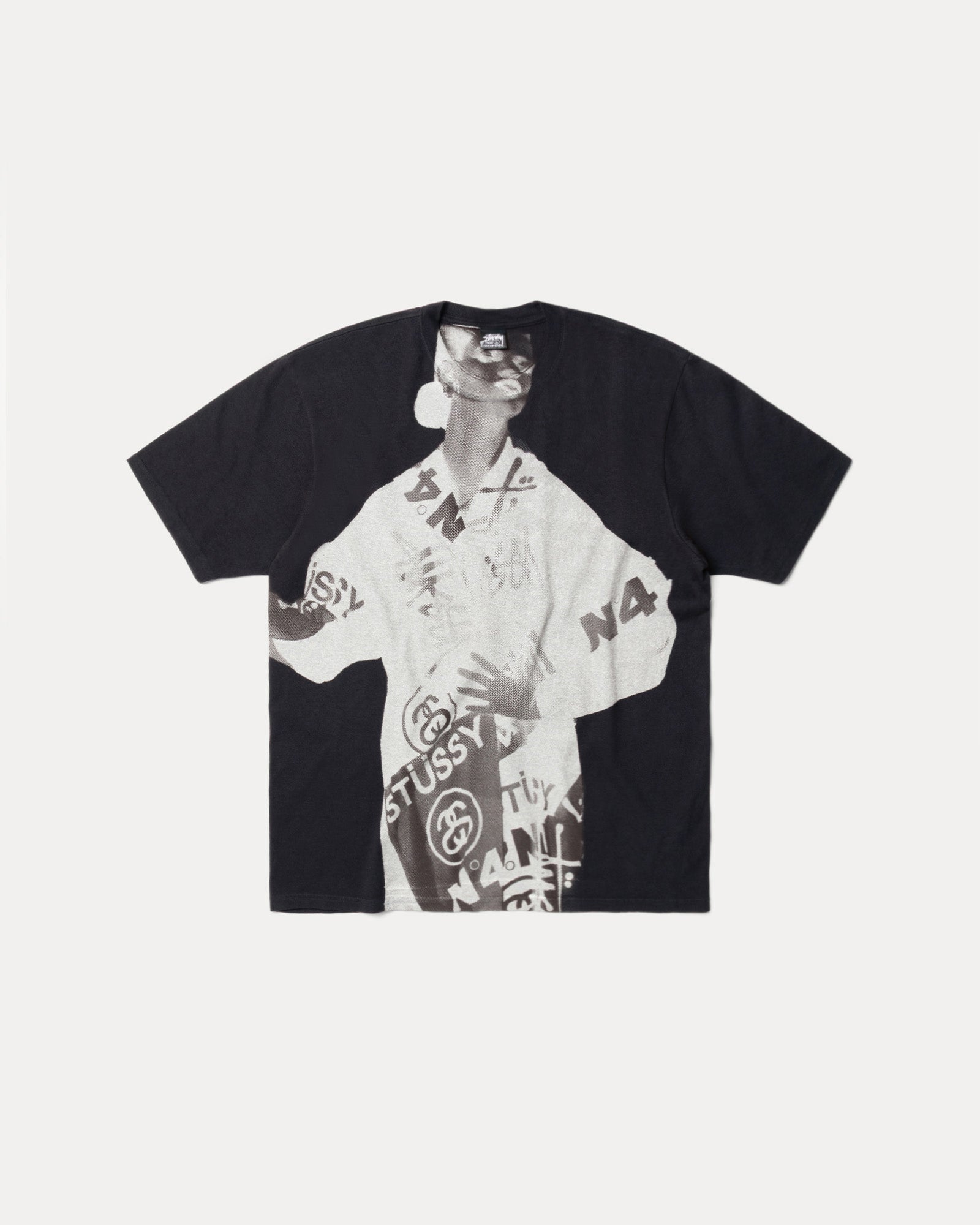 Lady Paris Pig. Dyed Tee Mens Short Sleeve In Faded Black | hero:main:collection:new-arrivals,shirts,tops-shirts,all,tees,outerwear,denim,knits,accessories,sunglasses,hoodies,sweats,mens-hoodies-sweatshirts,shorts,pants,bottoms