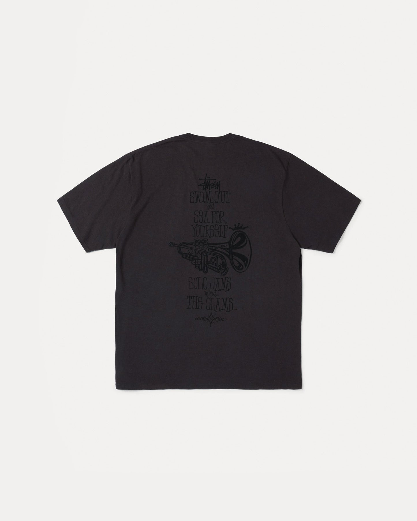 Swim Out Pig. Dyed Tee Mens Short Sleeve In Faded Black | hero:main:collection:new-arrivals,shirts,tops-shirts,all,tees,outerwear,denim,knits,accessories,sunglasses,hoodies,sweats,mens-hoodies-sweatshirts,shorts,pants,bottoms