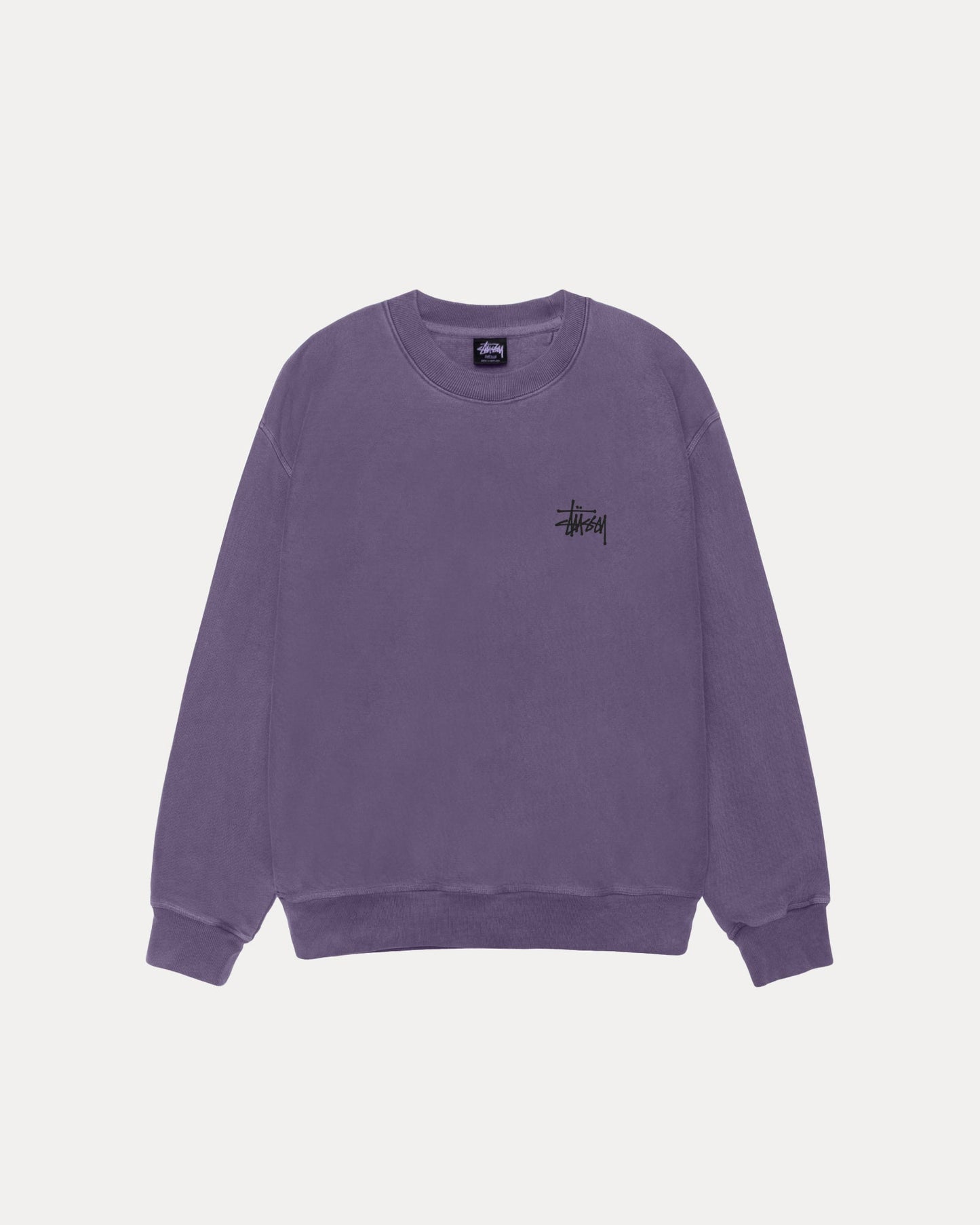 BASIC STÜSSY CREW PIGMENT DYED