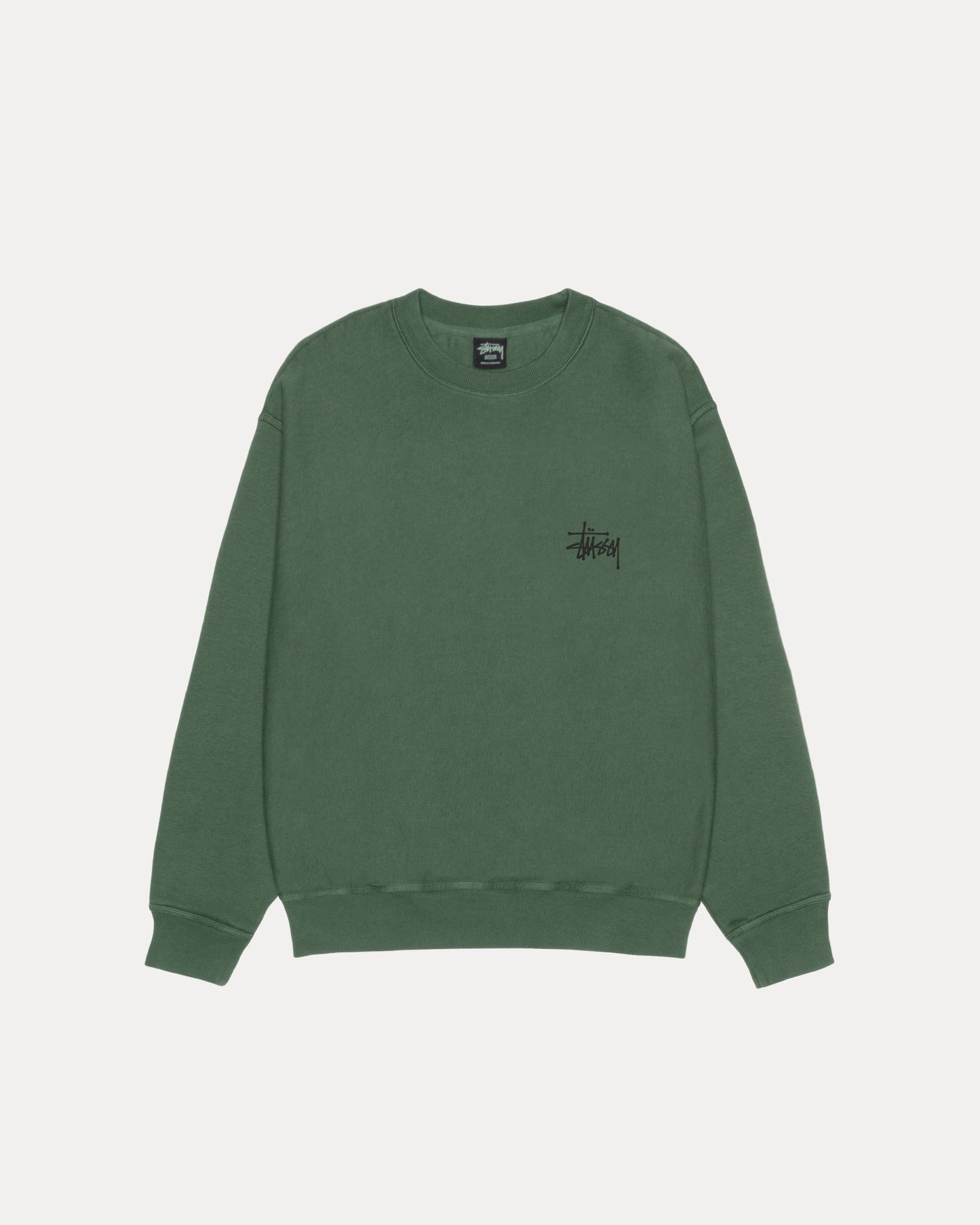 BASIC STÜSSY CREW PIGMENT DYED