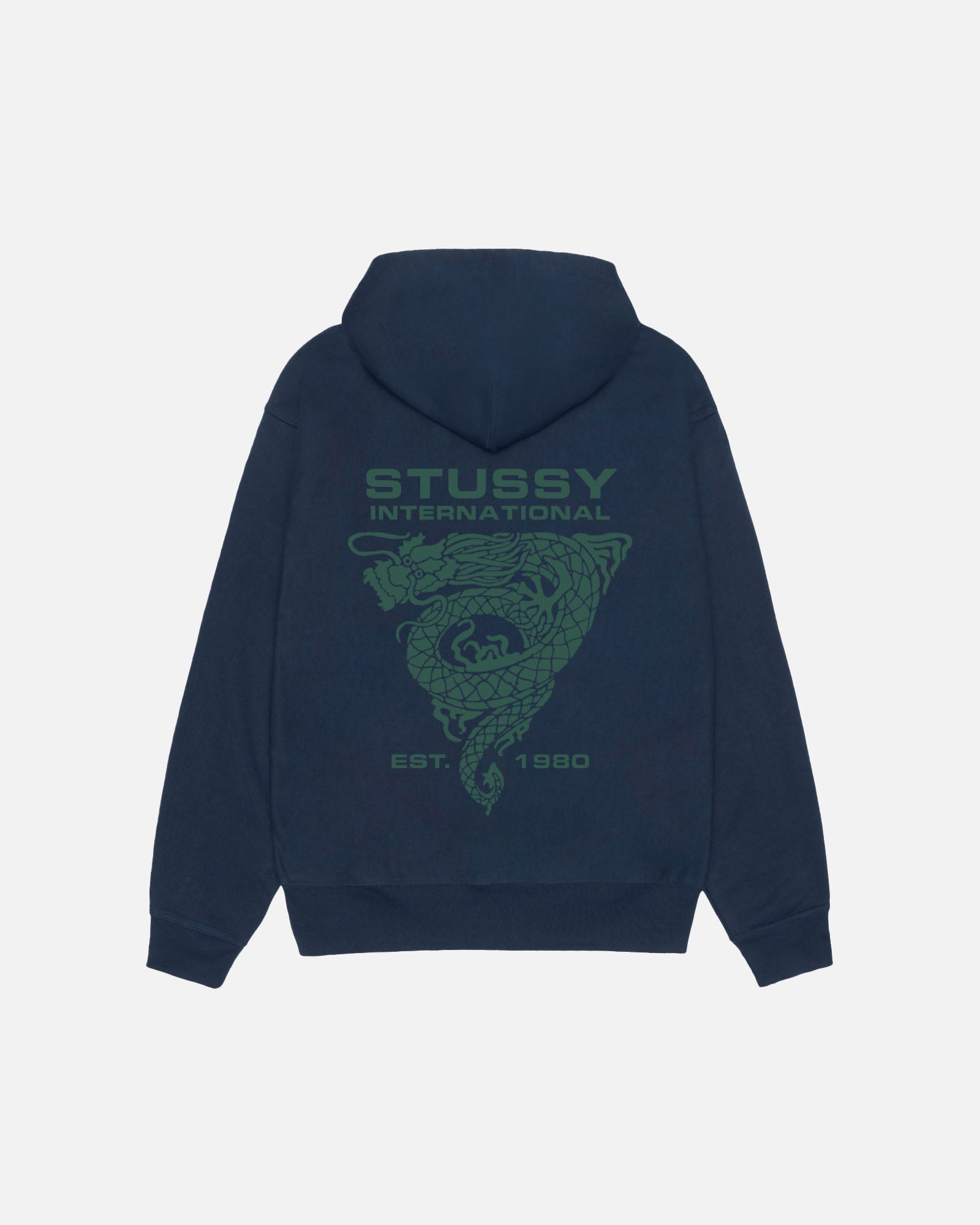 Dragon Hood Mens Long Sleeve In Navy | hero:main:collection:new-arrivals,shirts,tops-shirts,all,tees,outerwear,denim,knits,accessories,sunglasses,hoodies,sweats,mens-hoodies-sweatshirts,shorts,pants,bottoms