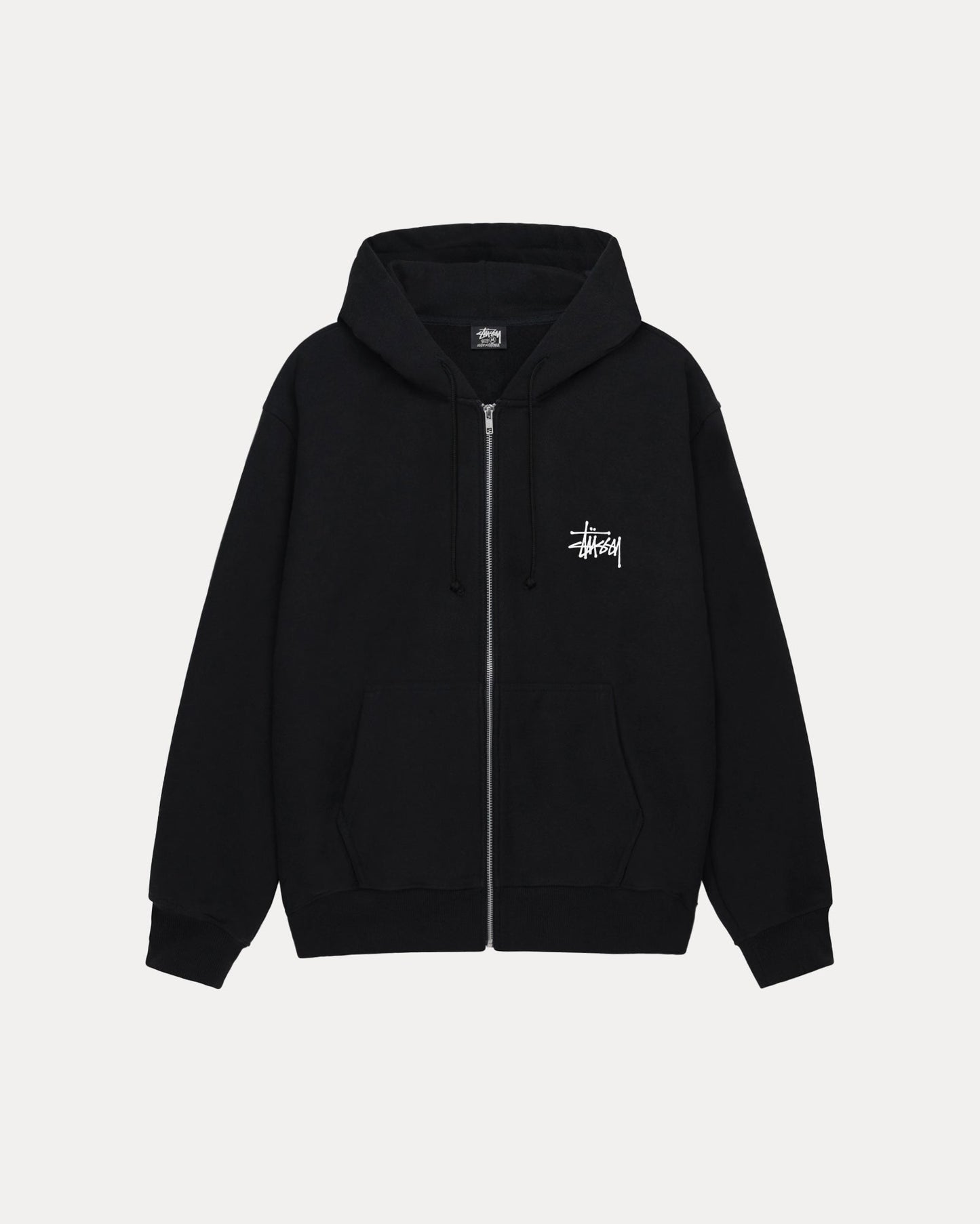 BASIC STÜSSY ZIP HOODIE