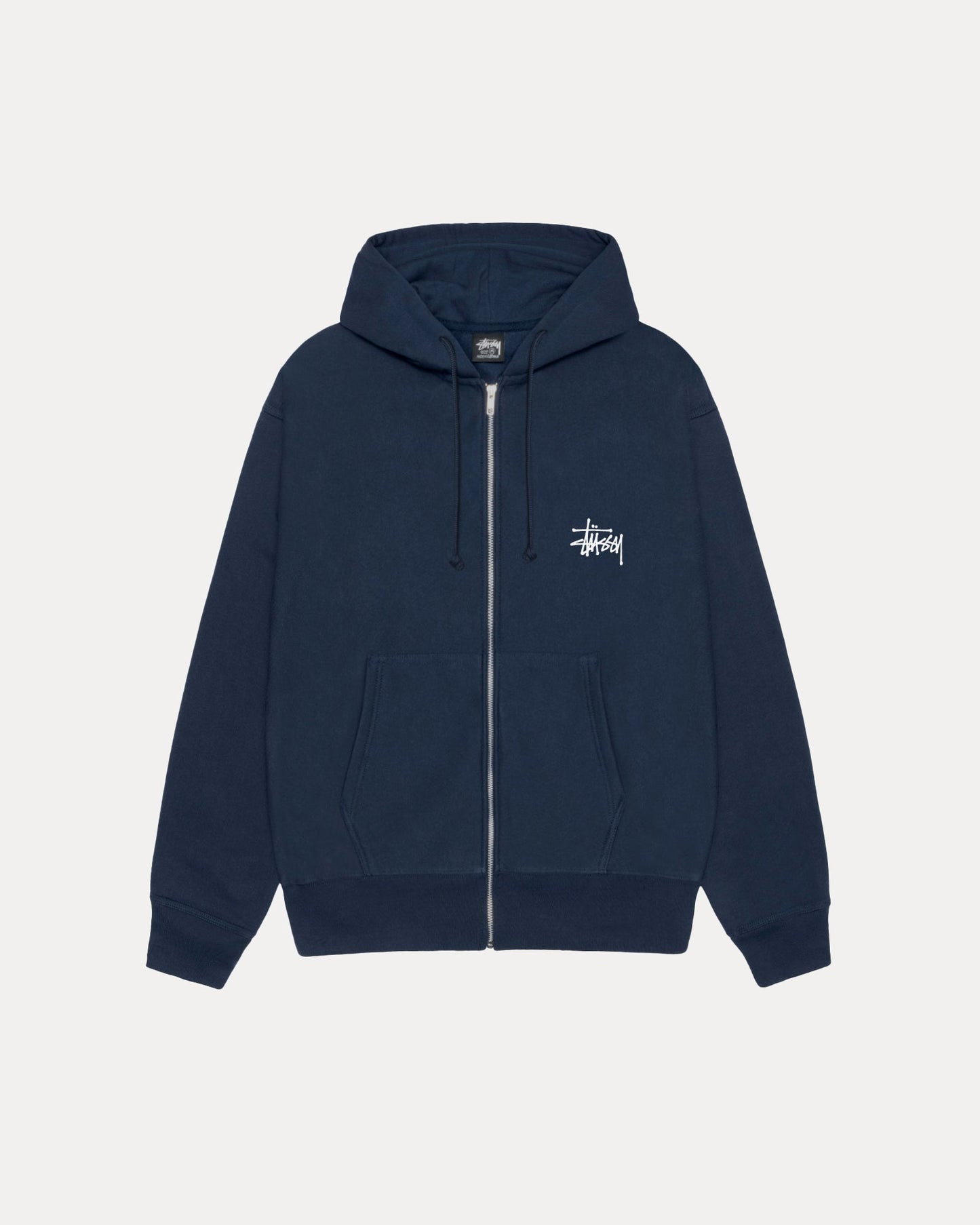 BASIC STÜSSY ZIP HOODIE