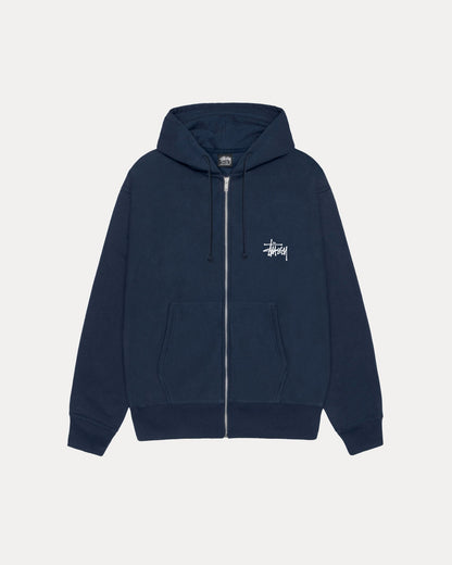 BASIC STÜSSY ZIP HOODIE