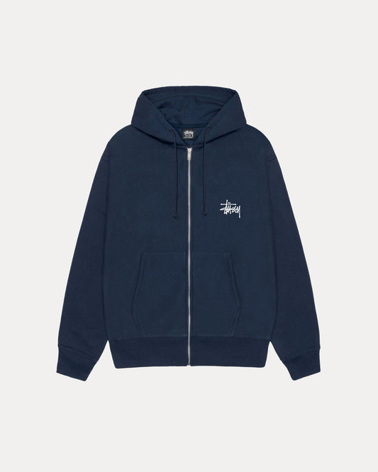 BASIC STÜSSY ZIP HOODIE