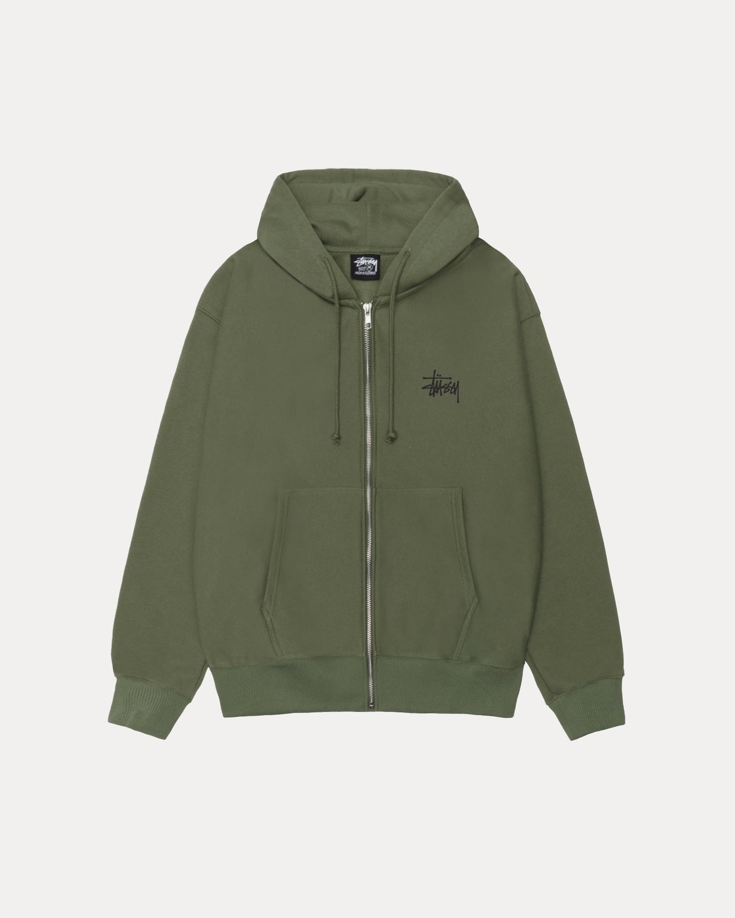 BASIC STÜSSY ZIP HOODIE