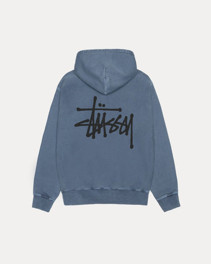 BASIC STÜSSY ZIP HOODIE PIGMENT DYED