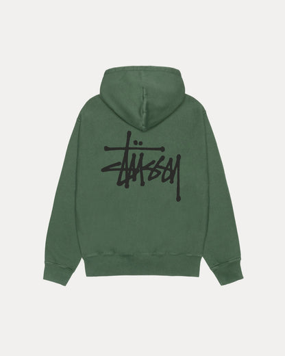 BASIC STÜSSY ZIP HOODIE PIGMENT DYED