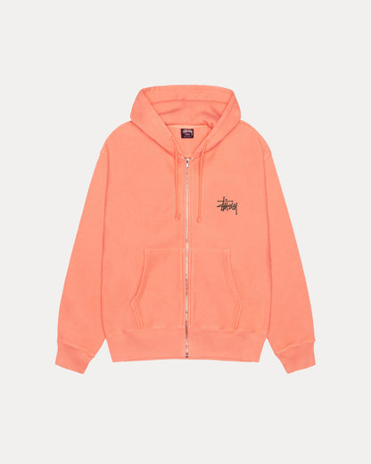 BASIC STÜSSY ZIP HOODIE PIGMENT DYED