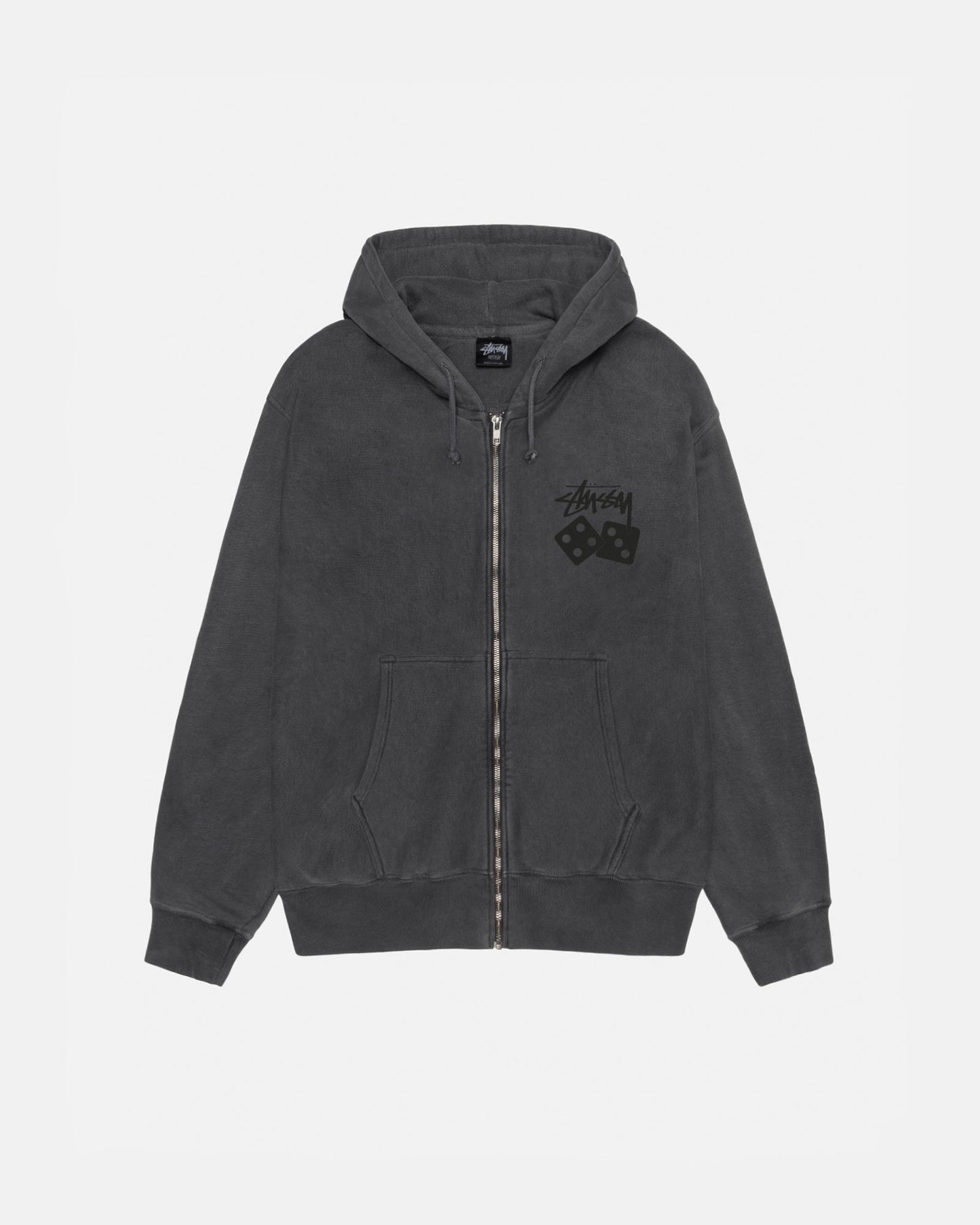 DICE ZIP HOODIE PIGMENT DYED