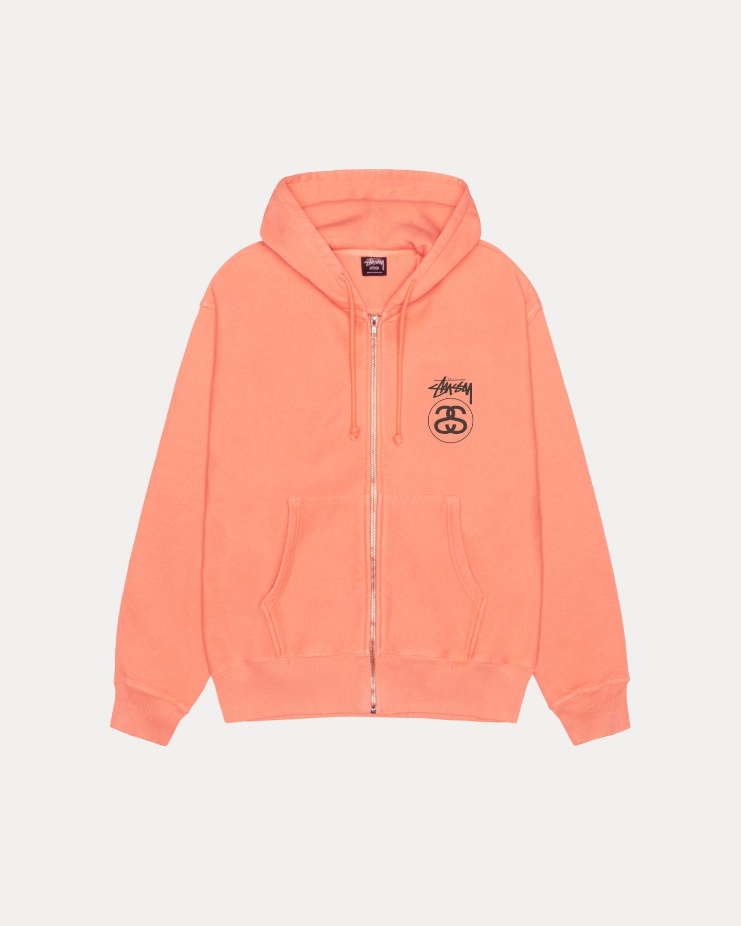 STOCK LINK ZIP HOODIE PIGMENT DYED