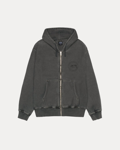 STÜSSY WEAR ZIP HOODIE PIGMENT DYED