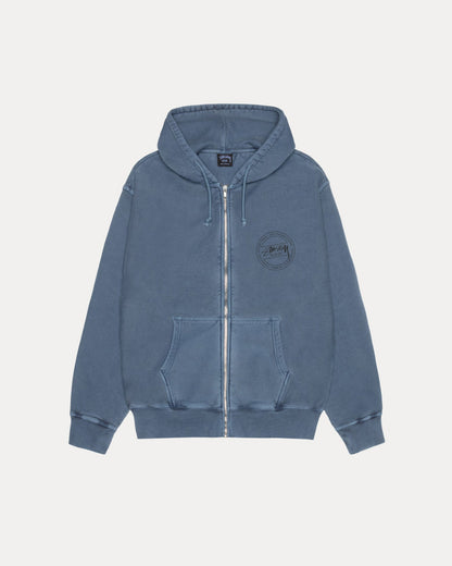 STÜSSY WEAR ZIP HOODIE PIGMENT DYED