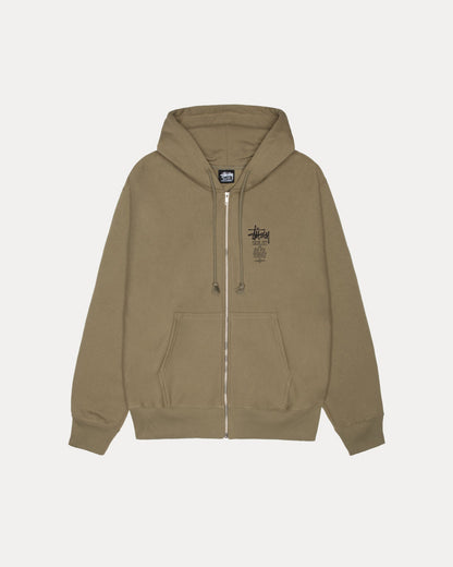 Swim Out Zip Hood Mens Long Sleeve In Army