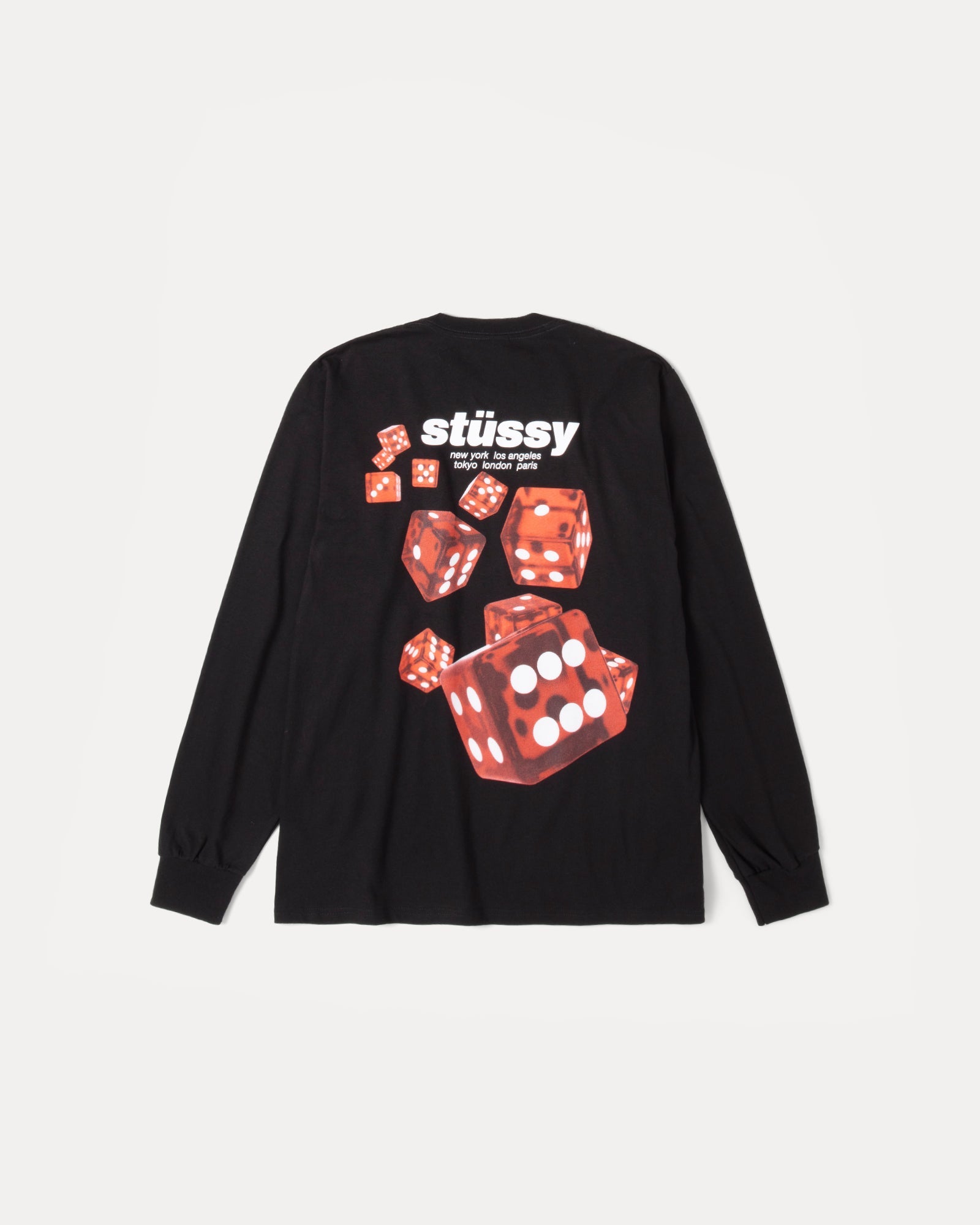 Rollers Ls Tee Mens Long Sleeve In Black | hero:main:collection:new-arrivals,shirts,tops-shirts,all,tees,outerwear,denim,knits,accessories,sunglasses,hoodies,sweats,mens-hoodies-sweatshirts,shorts,pants,bottoms