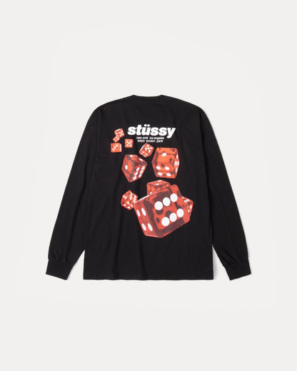 Rollers Ls Tee Mens Long Sleeve In Black | hero:main:collection:new-arrivals,shirts,tops-shirts,all,tees,outerwear,denim,knits,accessories,sunglasses,hoodies,sweats,mens-hoodies-sweatshirts,shorts,pants,bottoms