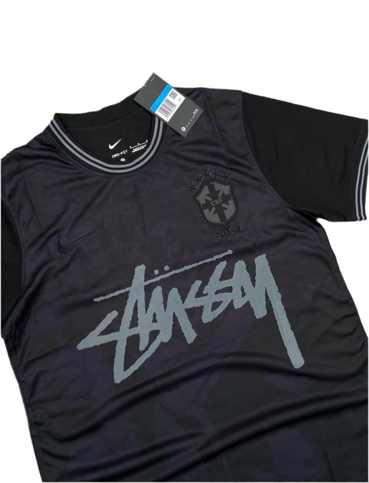 STÜSSY X “BRASIL” JERSEY - black yin and yang