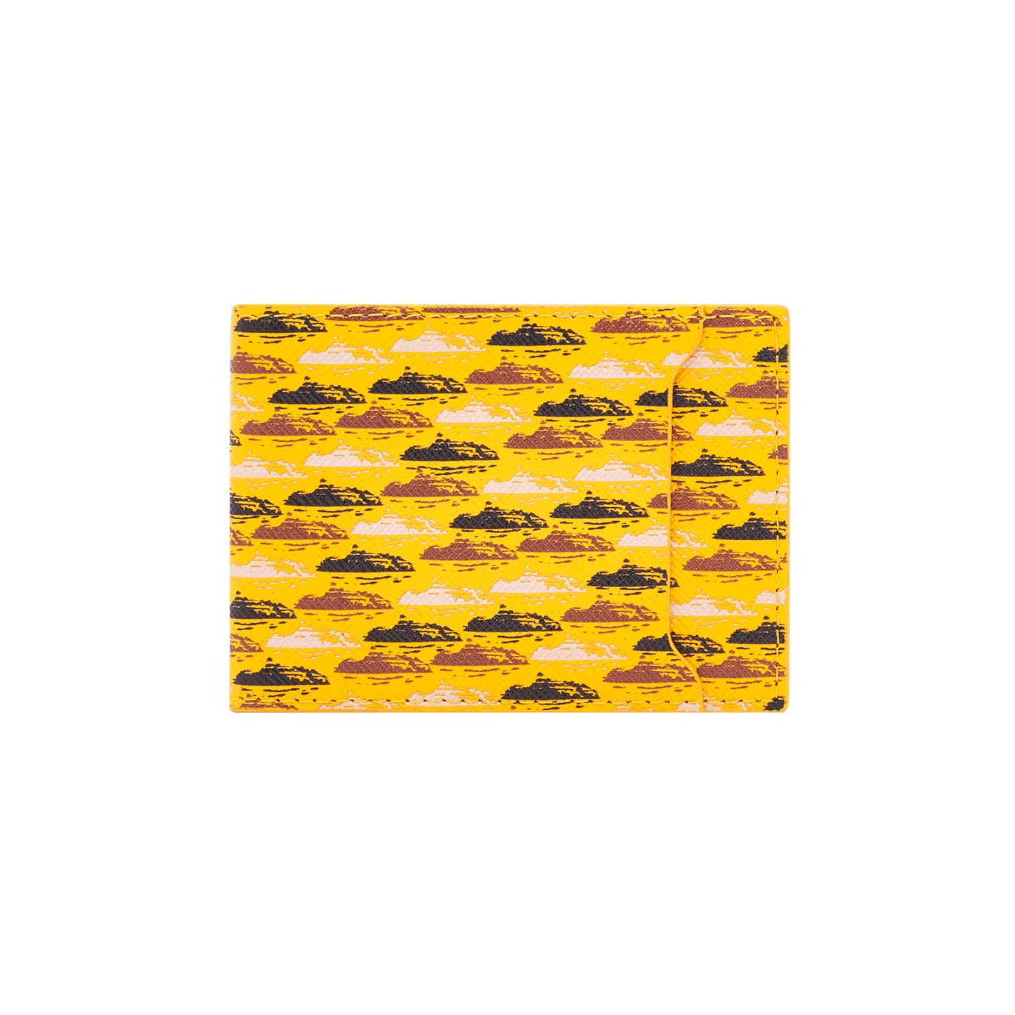 LEATHER CARD HOLDA [YELLOW]