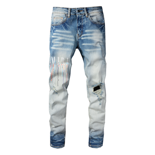 Amr M.A Paint Splatter Jeans