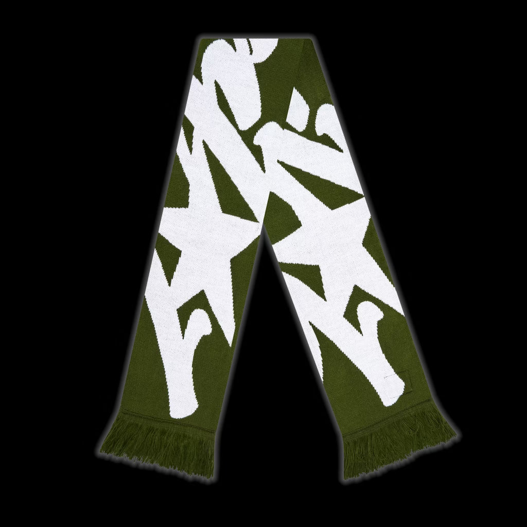 JACQUARD KNIT SCARF [KHAKI GREEN]