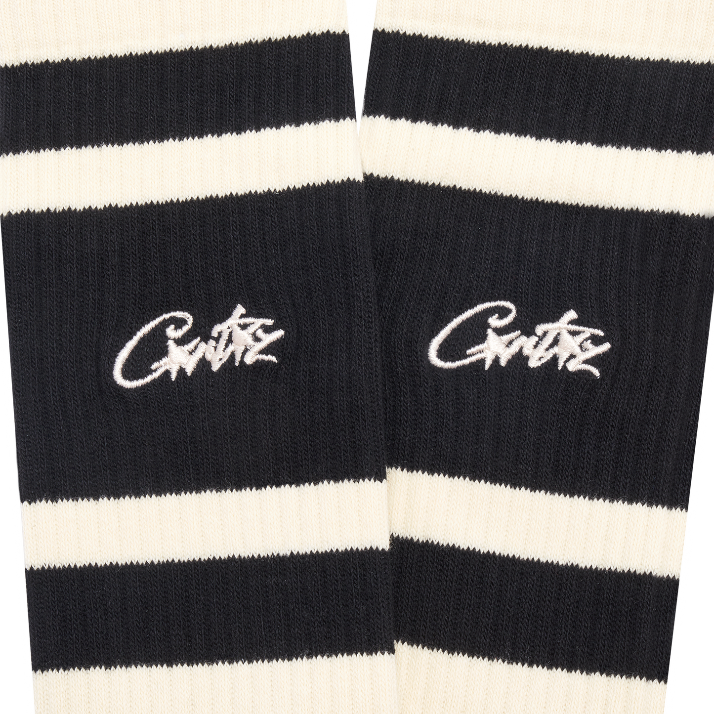 CREAM RETRO SOCKS [BLACK]