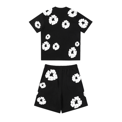 Denim Trs Black Short set