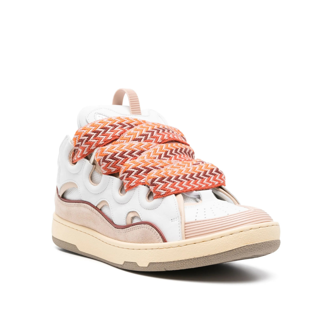 Curb White Orange Pink