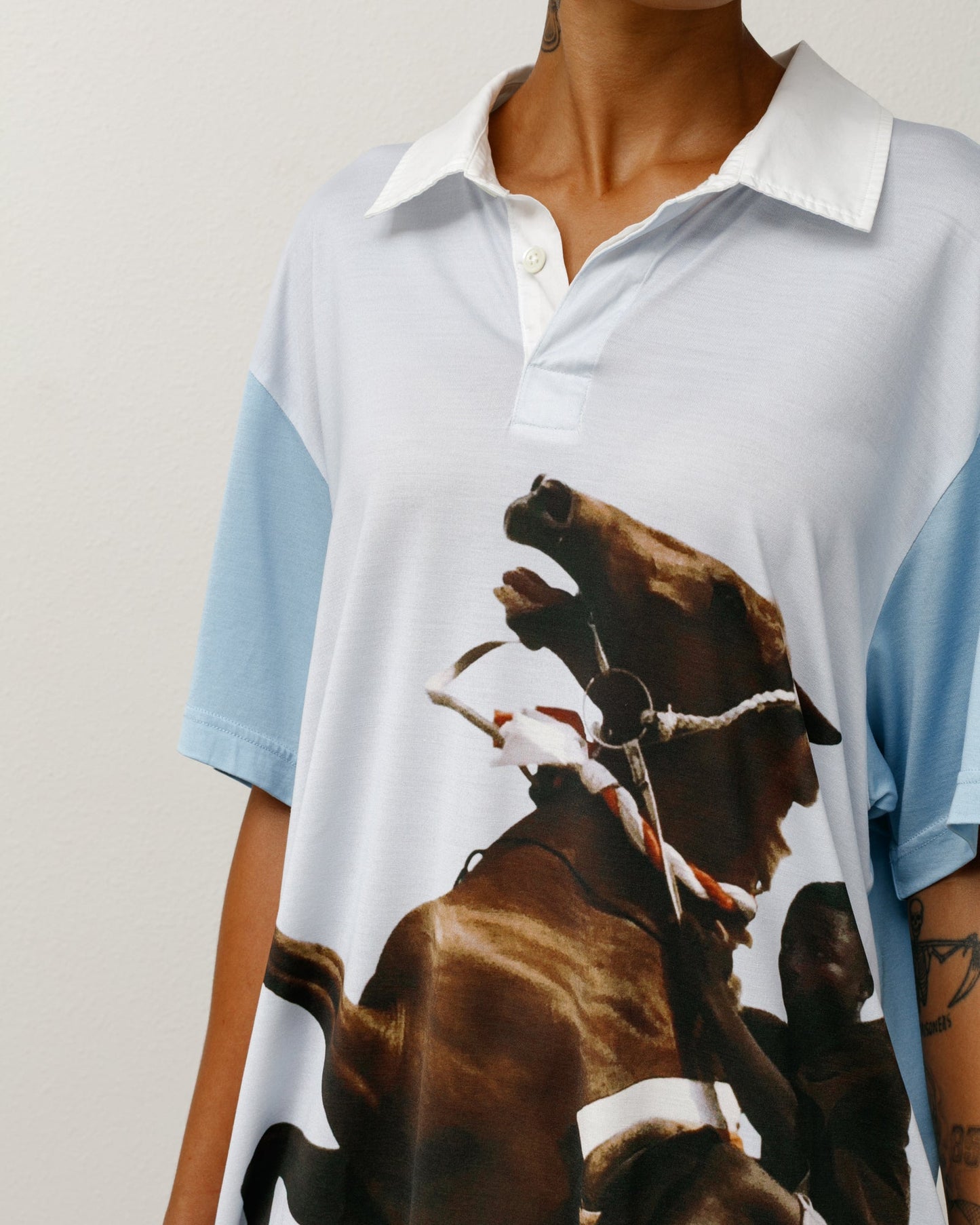 WALES BONNER SILK POLO