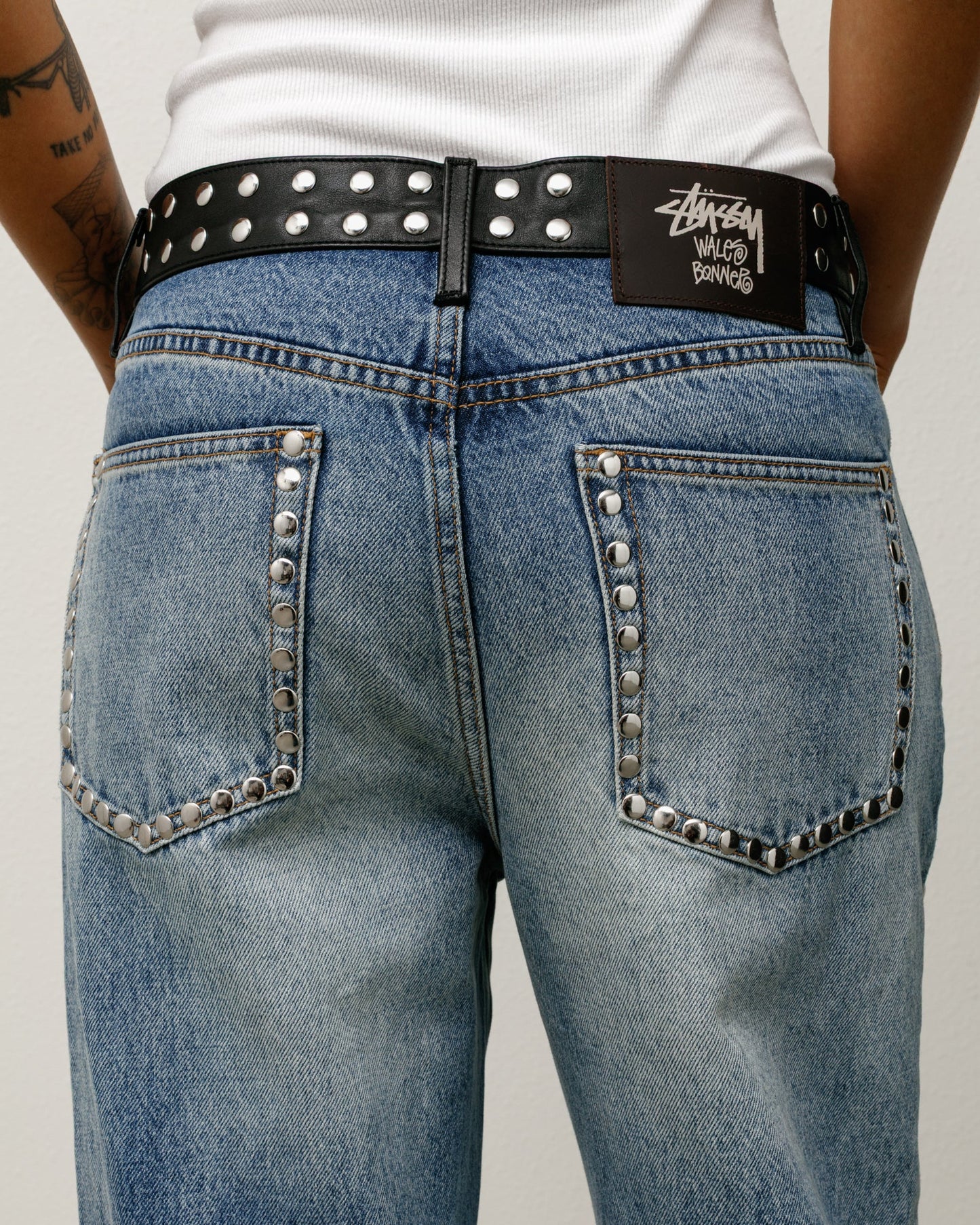 WALES BONNER STUDDED JEAN