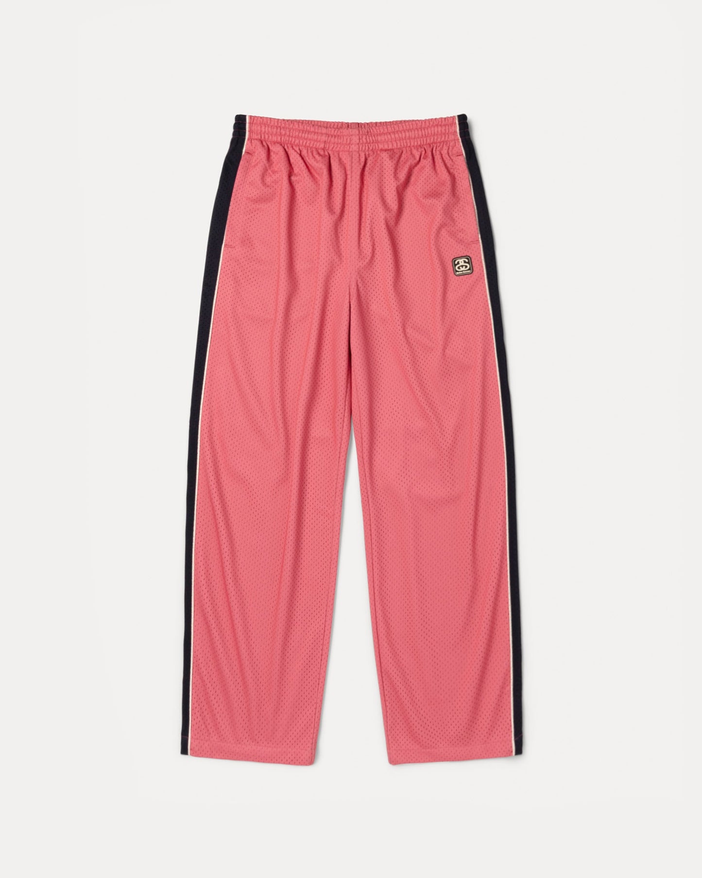 Wb Mesh Track Pant Mens Regular In Rose | hero:main:collection:new-arrivals,wales-bonner,shirts,tops-shirts,all,tees,outerwear,denim,knits,accessories,sunglasses,hoodies,sweats,mens-hoodies-sweatshirts,shorts,pants,bottoms