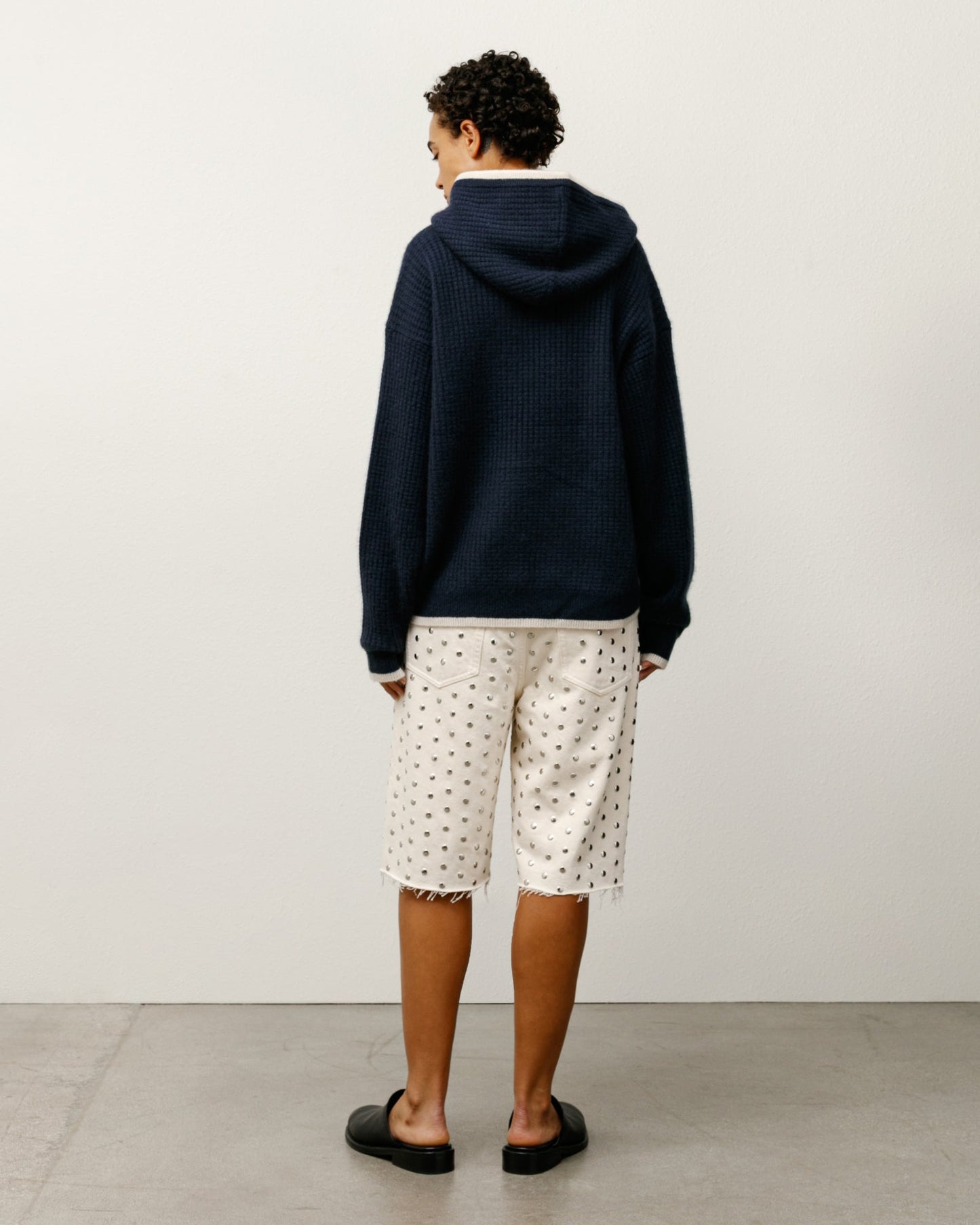 WALES BONNER CASHMERE HOODIE