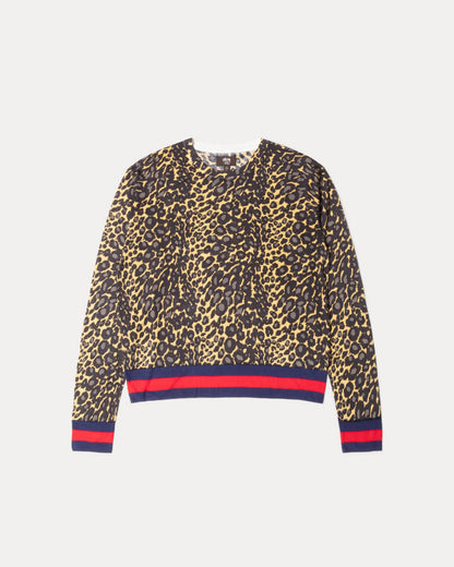WALES BONNER LEOPARD SWEATER
