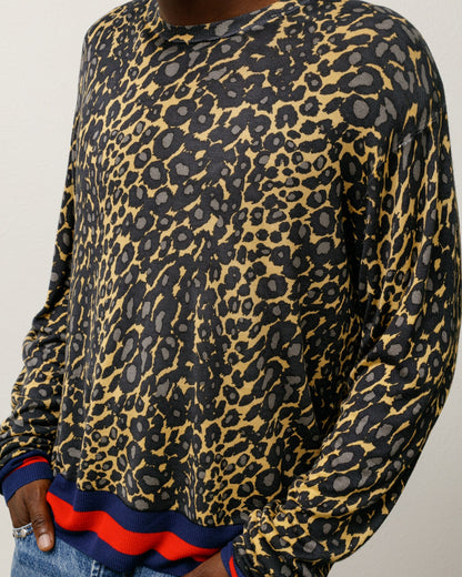 WALES BONNER LEOPARD SWEATER