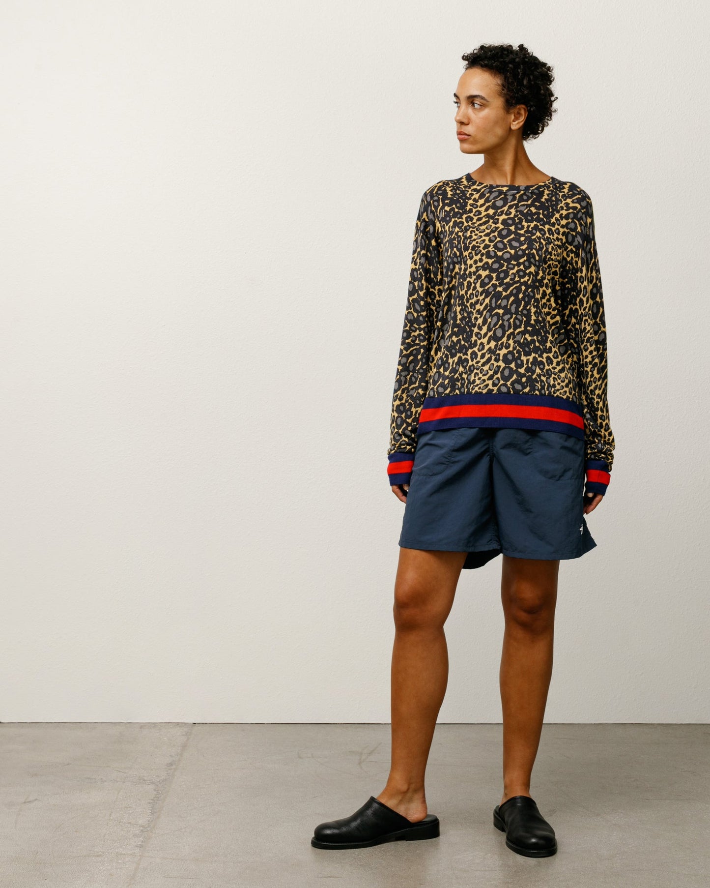 WALES BONNER LEOPARD SWEATER