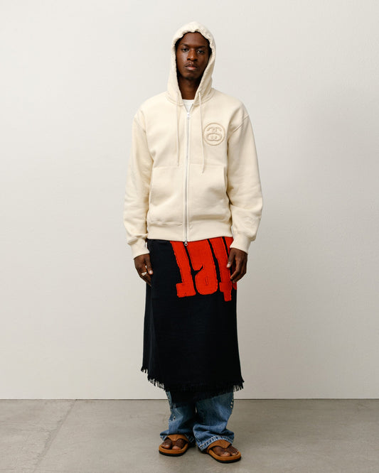 WALES BONNER FLEECE ZIP HOODIE