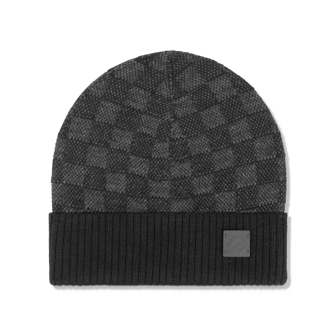 LV Black Scarf & Beanie