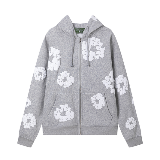 Denim Trs Zip Hoodie