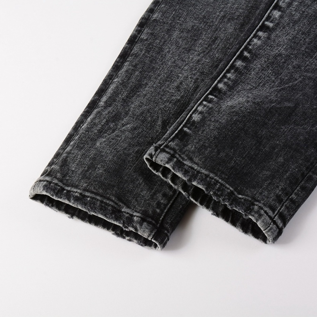 Purple Gradient Black Jeans