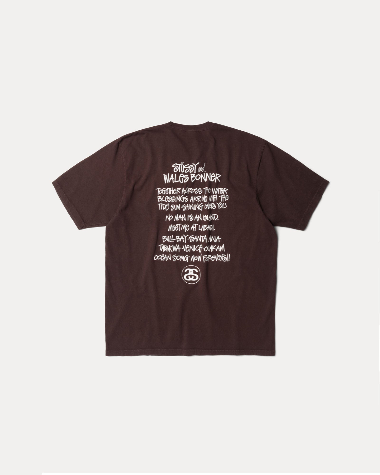 Wb Ocean Song Tee Mens Short Sleeve In Brown | hero:main:collection:new-arrivals,shirts,tops-shirts,all,tees,outerwear,denim,knits,accessories,sunglasses,hoodies,sweats,mens-hoodies-sweatshirts,shorts,pants,bottoms