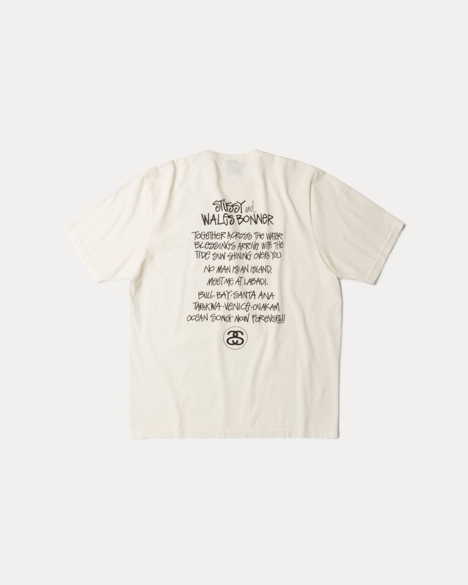 Wb Ocean Song Tee Mens Short Sleeve In Ivory | hero:main:collection:new-arrivals,shirts,tops-shirts,all,tees,outerwear,denim,knits,accessories,sunglasses,hoodies,sweats,mens-hoodies-sweatshirts,shorts,pants,bottoms