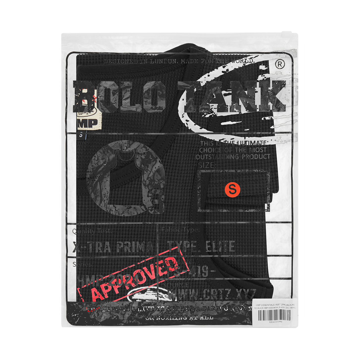 HMP ESSENTIALS TANK TOP [3PK] [BLACK]