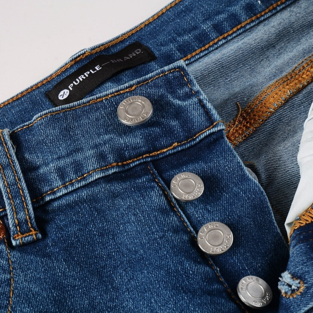 Purple Paint Gradient Blue Jeans