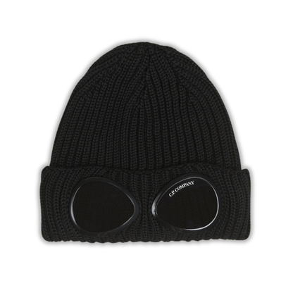 Monogram Full Black Beanie