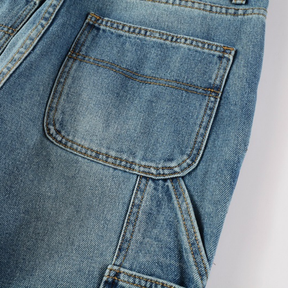 Amr Blue Patch Flared Jeans