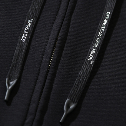 Off-W Monogram Zip Hoodie