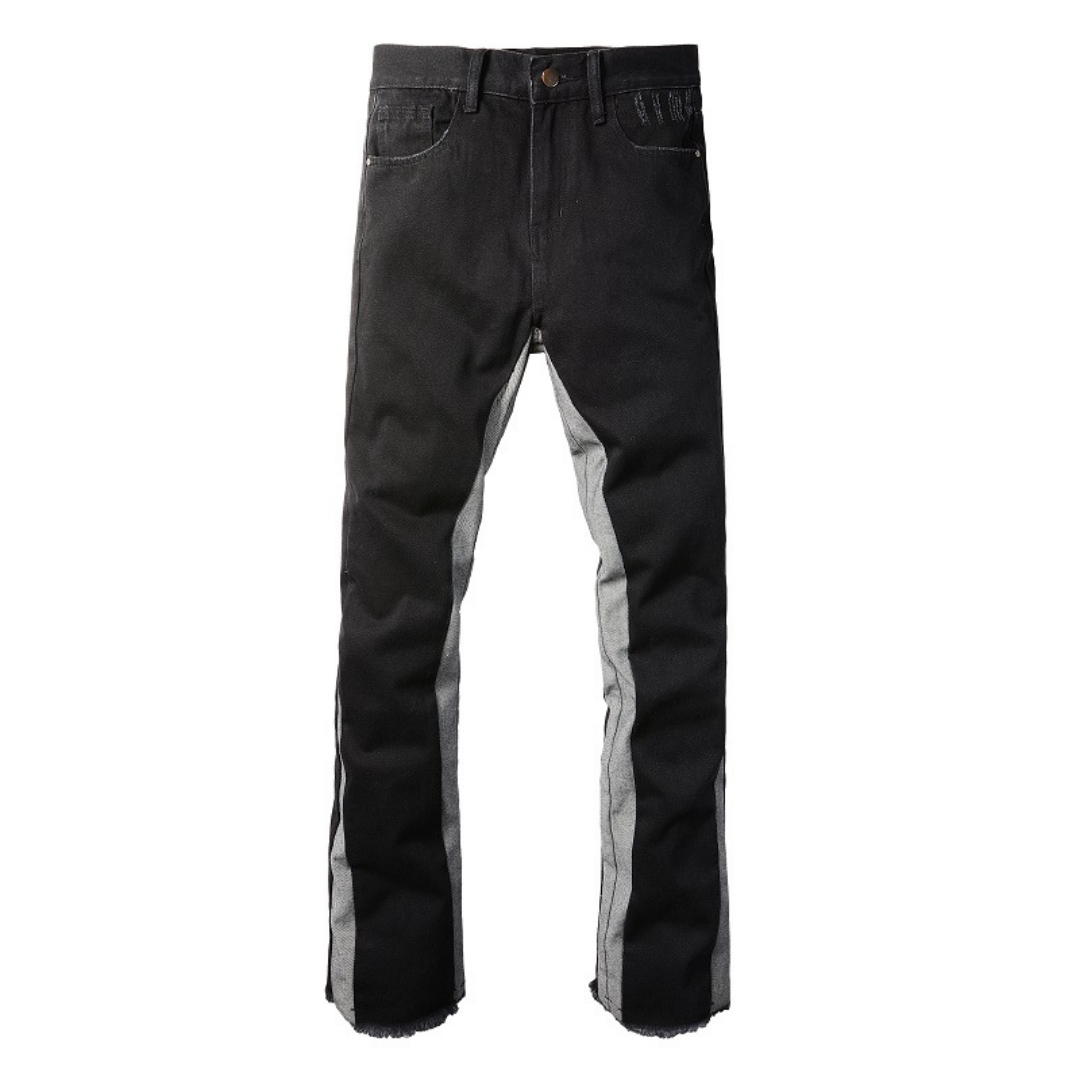 Amr Flared Black Grey Jeans